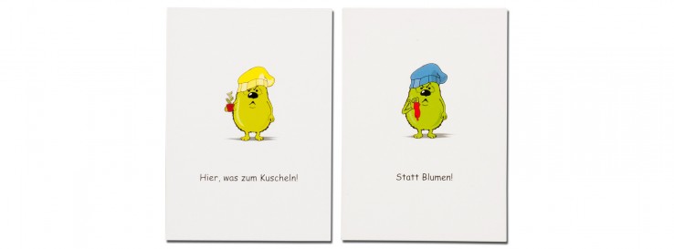 10er Set Grummel-Karten "Liebe" (Set 2)