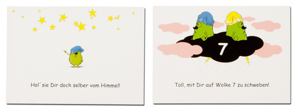 10er Set Grummel-Karten "Liebe" (Set 1)