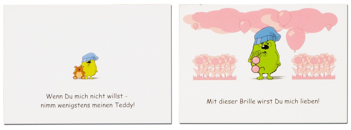 10er Set Grummel-Karten "Liebe" (Set 2)